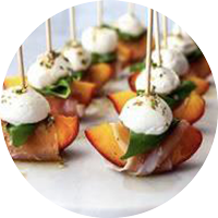  <span class="lte-header lte-h5"> Mozzarella, Prosciutto, and Pickled Peach Appetizer Skewers </span> 